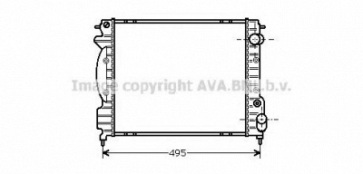 AVA QUALITY COOLING rt2130 -  Радиатор, охлаждение двигателя